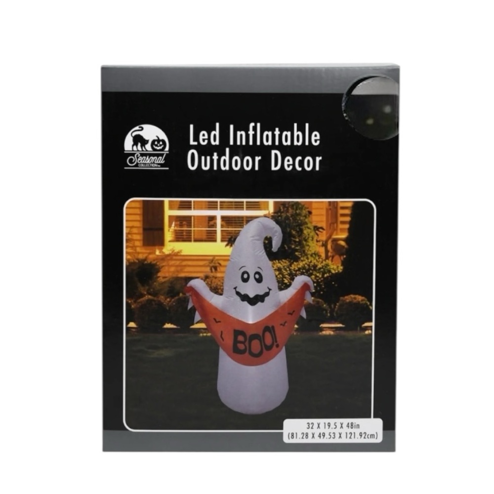 Halloween 4 Ft LED Inflatable Ghost Outdoor Decoration NWT